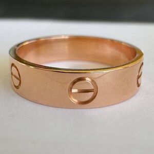 Cartier LOVE RING classic model 18k rose gold size 62 full set